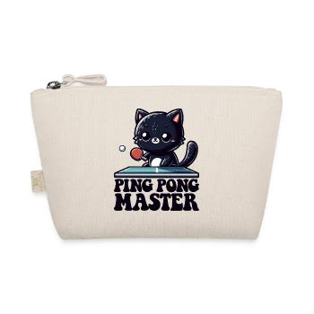 Ping Pong Master Katze Black Cat Dad Outfit - Organic Pouch - nature - Front
