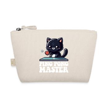 Ping Pong Master Katze Black Cat Dad Outfit - Organic Pouch - nature - Front