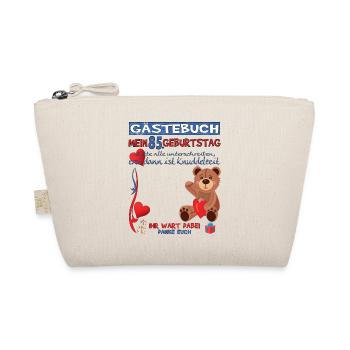 85th Birthday Man and Woman Guestbook - Organic Pouch - nature - Front