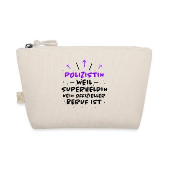 Polizistin Spruch Polizei Fun Polizistin Geschenk - Bio-Täschchen - Natur - Vorne