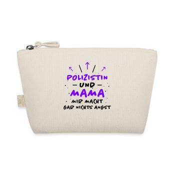 Polizistin Spruch Polizei Fun Polizistin Geschenk - Bio-Täschchen - Natur - Vorne