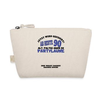 90th Birthday Man and Woman Guestbook - Organic Pouch - nature - Front