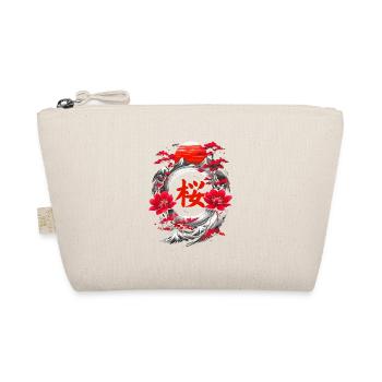 Cherry Blossom Japan Mountains - Organic Pouch - nature - Front