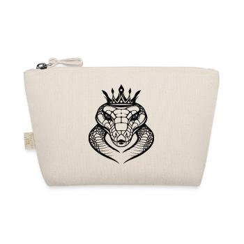 Black and White King Cobra - Organic Pouch - nature - Front