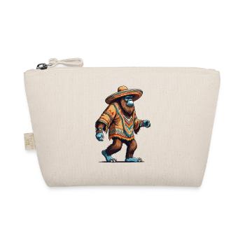 Mexican Bigfoot Sasquatch Sombrero - Organic Pouch - nature - Front
