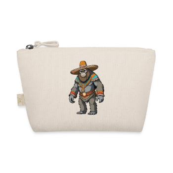 Mexican Bigfoot Sasquatch Sombrero - Organic Pouch - nature - Front