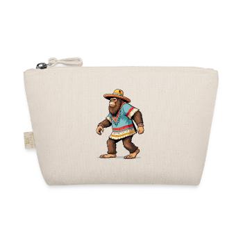 Mexican Bigfoot Sasquatch Sombrero - Organic Pouch - nature - Front