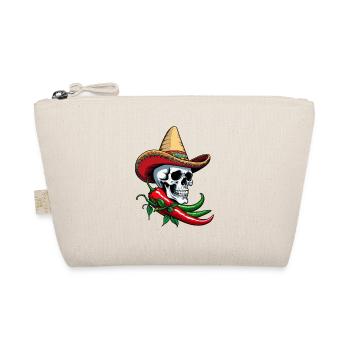 Aesthetic Chili Skull Design Mexikanisch Style - Bio-Täschchen - Natur - Vorne