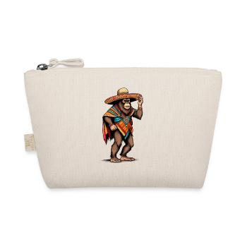 Mexican Bigfoot Sasquatch Sombrero - Organic Pouch - nature - Front