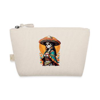 Iconic Sugar Skull Mexico Skull Streetwear - Organic Pouch - nature - Front