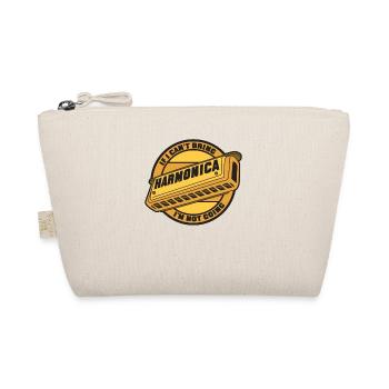 If I Can't Bring Harmonica I'm Not Going - Organic Pouch - nature - Front