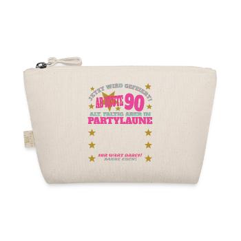 90th Birthday Man and Woman Guestbook - Organic Pouch - nature - Front