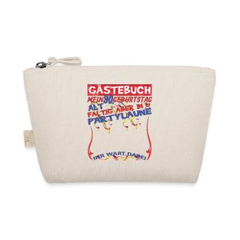 90th Birthday Man and Woman Guestbook - Organic Pouch - nature - Front