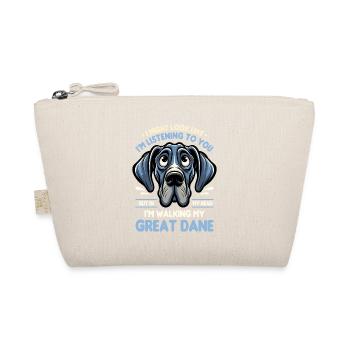 I Might Look Like I'm Listening Great Dane German - Organic Pouch - nature - Front
