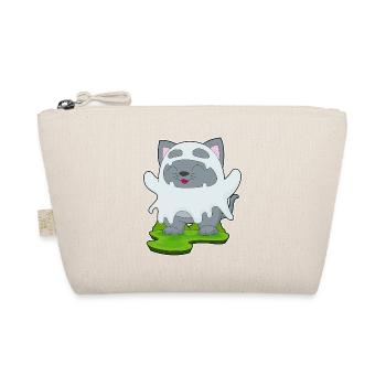 Katze Halloween Geist - Bio-Täschchen - Natur - Vorne