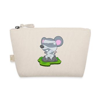 Mouse Halloween Mummy - Organic Pouch - nature - Front