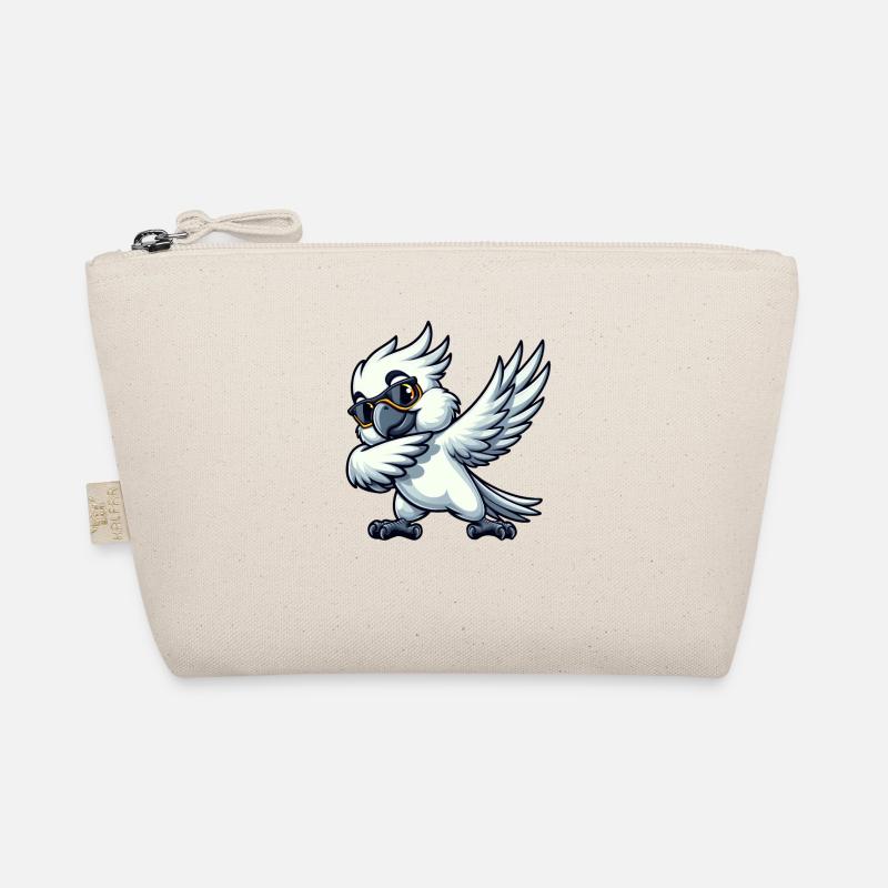 Budgie Dab Pose Fun Design Organic Pouch