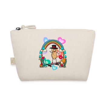 Peanut Skater Spring Nature Birthday Greetings - Organic Pouch - nature - Front