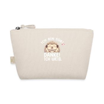 I'm cute? Thank you! I know. - Organic Pouch - nature - Front