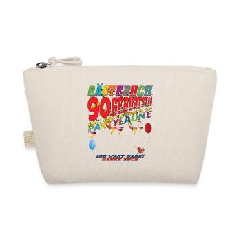 90th Birthday Man and Woman Guestbook - Organic Pouch - nature - Front