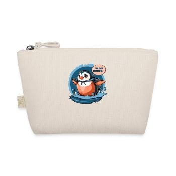 Penguin goes home: "I'm gone, guys!" - Organic Pouch - nature - Front