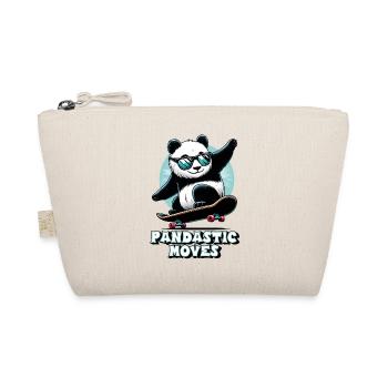 Panda cool avec des lunettes de soleil sur skateboard - Trousse biologique - nature - Devant