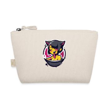 Anime kitten girl at bath day - Organic Pouch - nature - Front