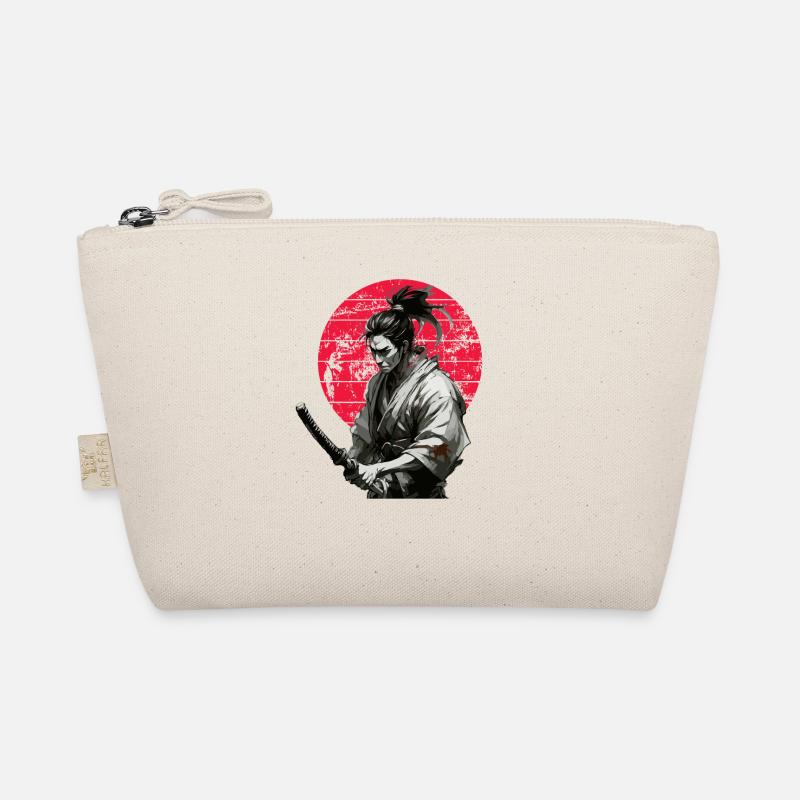 Japanese Samurai Graphic Vintage Organic Pouch