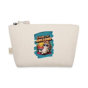 Live Chill Badass Cat - Organic Pouch - nature - Front
