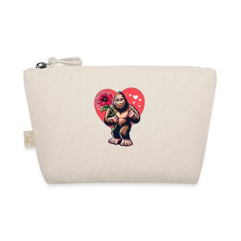 Bigfoot with Flower - Spring Love - Organic Pouch - nature - Front