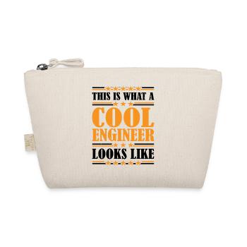 This Is What A Cool Engineer Looks Like 3 - Organic Pouch - nature - Front