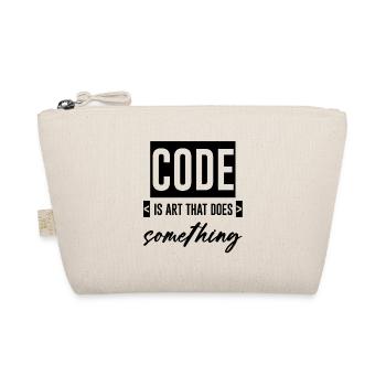 Code Is Art That Does Something 3 - Bio-Täschchen - Natur - Vorne