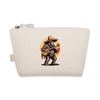 Bigfoot Mexican Mariachi Guitarist Fiesta - Organic Pouch - nature - Front