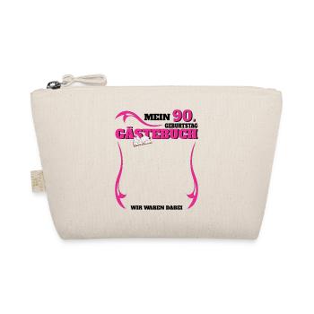 Livre d’or homme et femme 90e anniversaire - Trousse biologique - nature - Devant