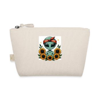 Alien avec bandana et tournesols - Trousse biologique - nature - Devant