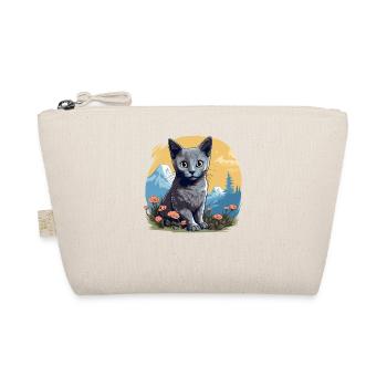 Chat bleu russe Russisch Blau Katze - Trousse biologique - nature - Devant