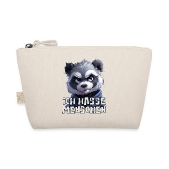 Drôle d’ours panda avec dire que je déteste les gens - Trousse biologique - nature - Devant