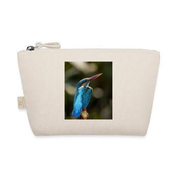 Kingfisher Bird - Organic Pouch - nature - Front