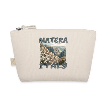 Matera Italy: Grunge Old Town in the Rocks - Organic Pouch - nature - Front