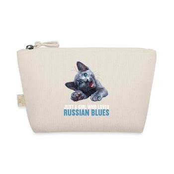 Chat bleu russe Russisch Blau Katze - Trousse biologique - nature - Devant