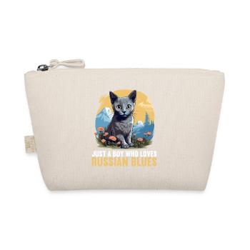 Chat bleu russe Russisch Blau Katze - Trousse biologique - nature - Devant