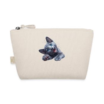 Chat bleu russe Russisch Blau Katze - Trousse biologique - nature - Devant