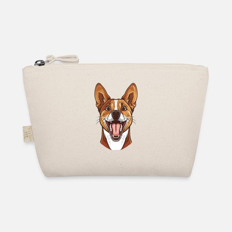 Basenji Gift | Cartoon Artwork Organic Pouch