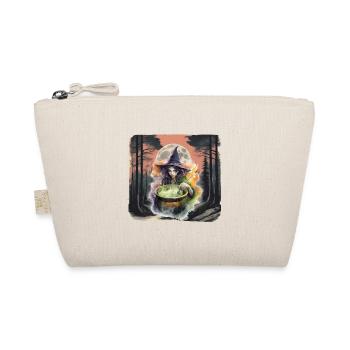 Wald Hexe Halloween Waldbewohner Horror Dark - Bio-Täschchen - Natur - Vorne
