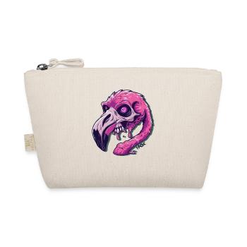 Funny and scary horror zombie flamingo - Organic Pouch - nature - Front