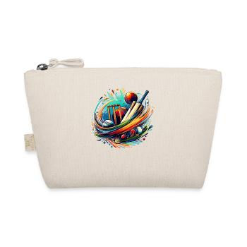 Splash Art coloré Cricket Bat Cricketer batteur - Trousse biologique - nature - Devant