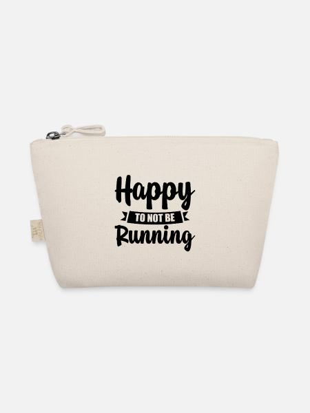 Happy To Not Be Running 4 - Bio-Täschchen - Natur