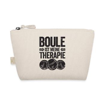 Boule is my therapy! Boule player - Organic Pouch - nature - Front