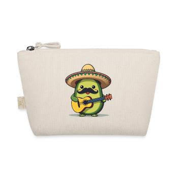 Avocado Mexikanischer Mariachi Gitarren Fiesta - Bio-Täschchen - Natur - Vorne