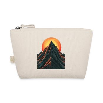 Majestic mountain peak with rising sun - Organic Pouch - nature - Front
